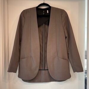 H&M Taupe Blazer with boxy fit